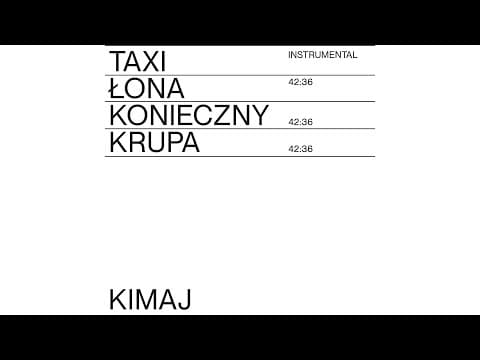 Łona x Konieczny x Krupa – KIMAJ INSTRUMENTAL