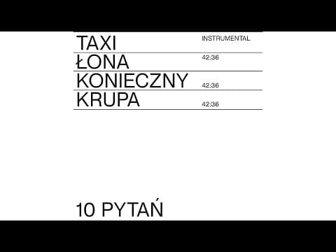Łona x Konieczny x Krupa – 10 PYTAŃ INSTRUMENTAL