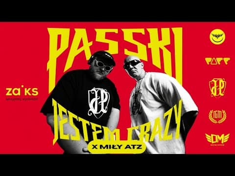 PASSKI — JESTEM CRAZY (feat. Miły ATZ) [Lyric Video]