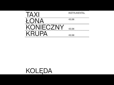 Łona x Konieczny x Krupa – KOLĘDA INSTRUMENTAL